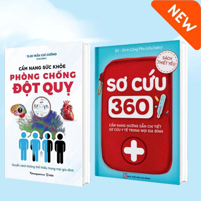  Sách - Combo 2 Cuốn: Cẩm Nang Phòng Chống Đột Quỵ & Sơ Cứu 360  Lẻ Tùy Chọn  
