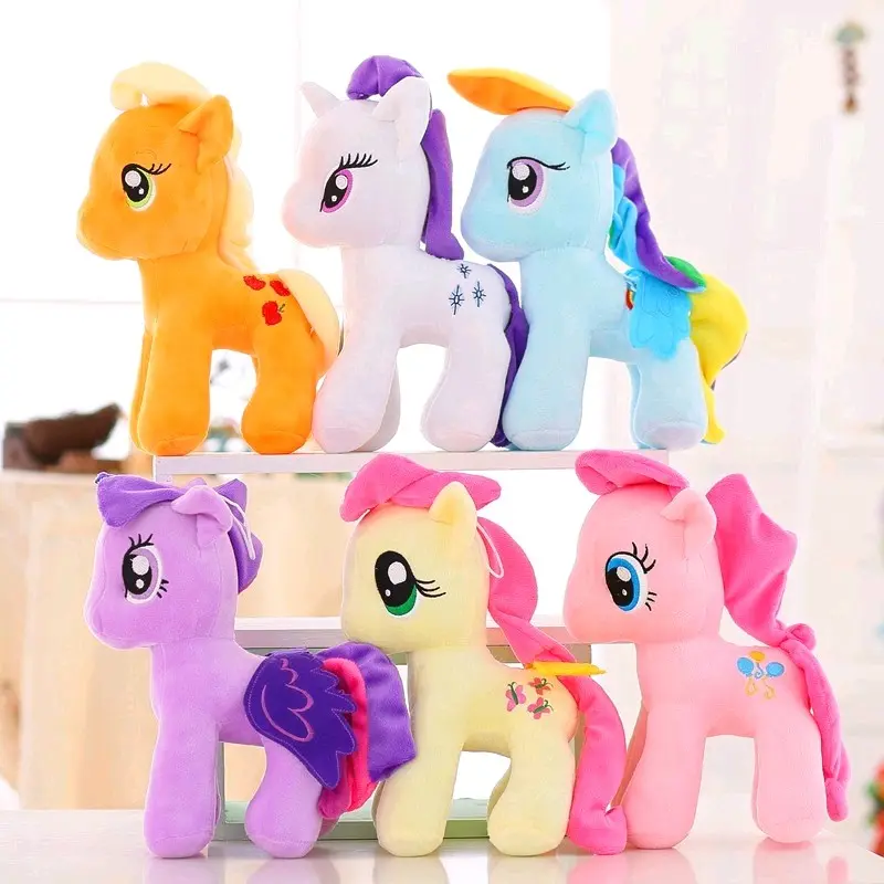 Boneka Little Pony Lembut Kualitas IMPORT Mainan Boneka Figur Poni Anak Soft Plush Toys Gantungan Boneka Kuda Pony Lucu Kids Gift Dolls 0