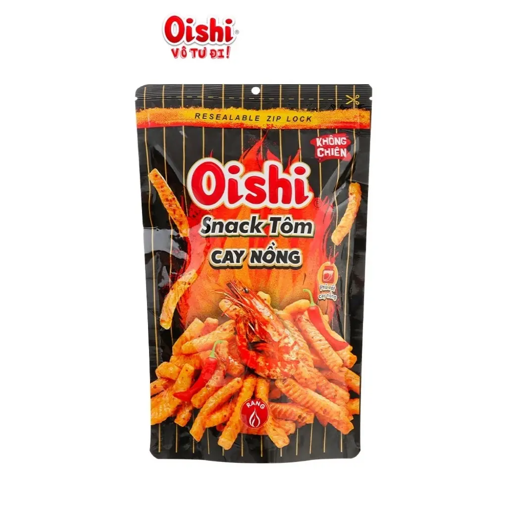 Snack bim bim Oishi đủ vị gói lớn 70g ( Tôm cay, mật ong, Mật ong ) Đặc sản 3 miền Thanh Hảo