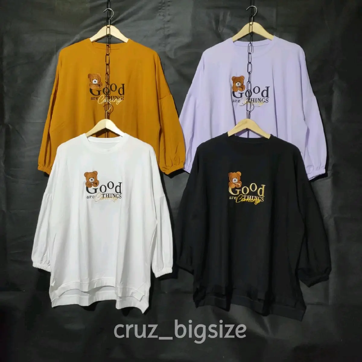 KAOS WANITA OVERSIZE LD 150 SUPER JUMBO BIG SIZE BABYTERRY