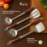 Gambar Asta Spatula Sutil Centong Sayur Stainless Steel Panjang 27 CM Handle Motif Kayu Tebal - Spatula dari Asta Homeware Kab. Sidoarjo 1 Tokopedia