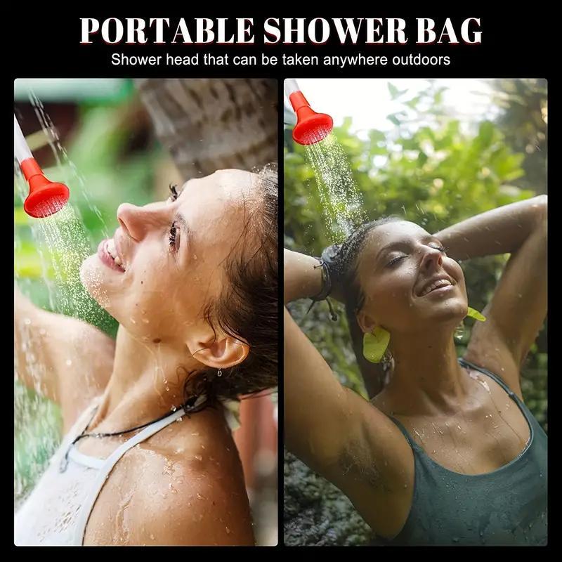 20l Solar Camping Shower Bag, 1 Count Portable Shower Bag with Hose & Handle, Outdoor Travel Shower Bag for Camping & Hiking 3