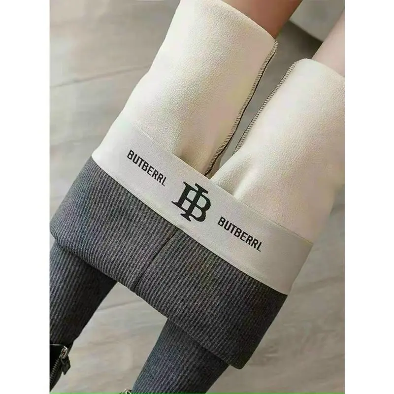 Quần legging lót lông gân tăm cạp chữ B cạp cao siêu hot (video thật) 6