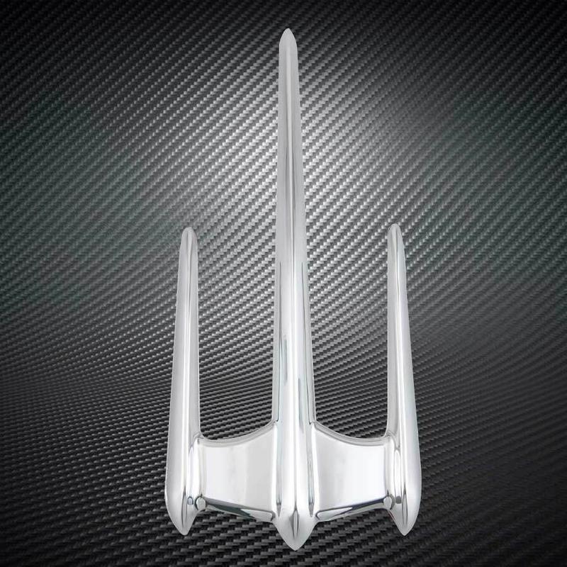 Motorcycle ABS Front Fender Lid Trim Mudguard Tip Accent For Yamaha XVS650/1100/1300 V-Star, XV1600/1700 Road Star, XV1900 Stratoliner/Roadliner; Honda VTX 1300/1800, Goldwing GL1800 F6B 7