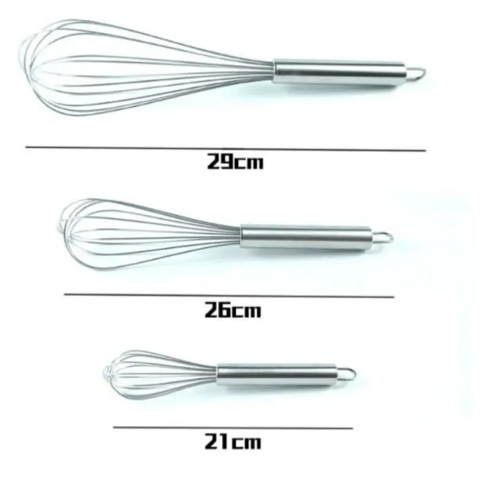 Ballon whisk stainless kocokan telur stainless steel 29cm - 21cm