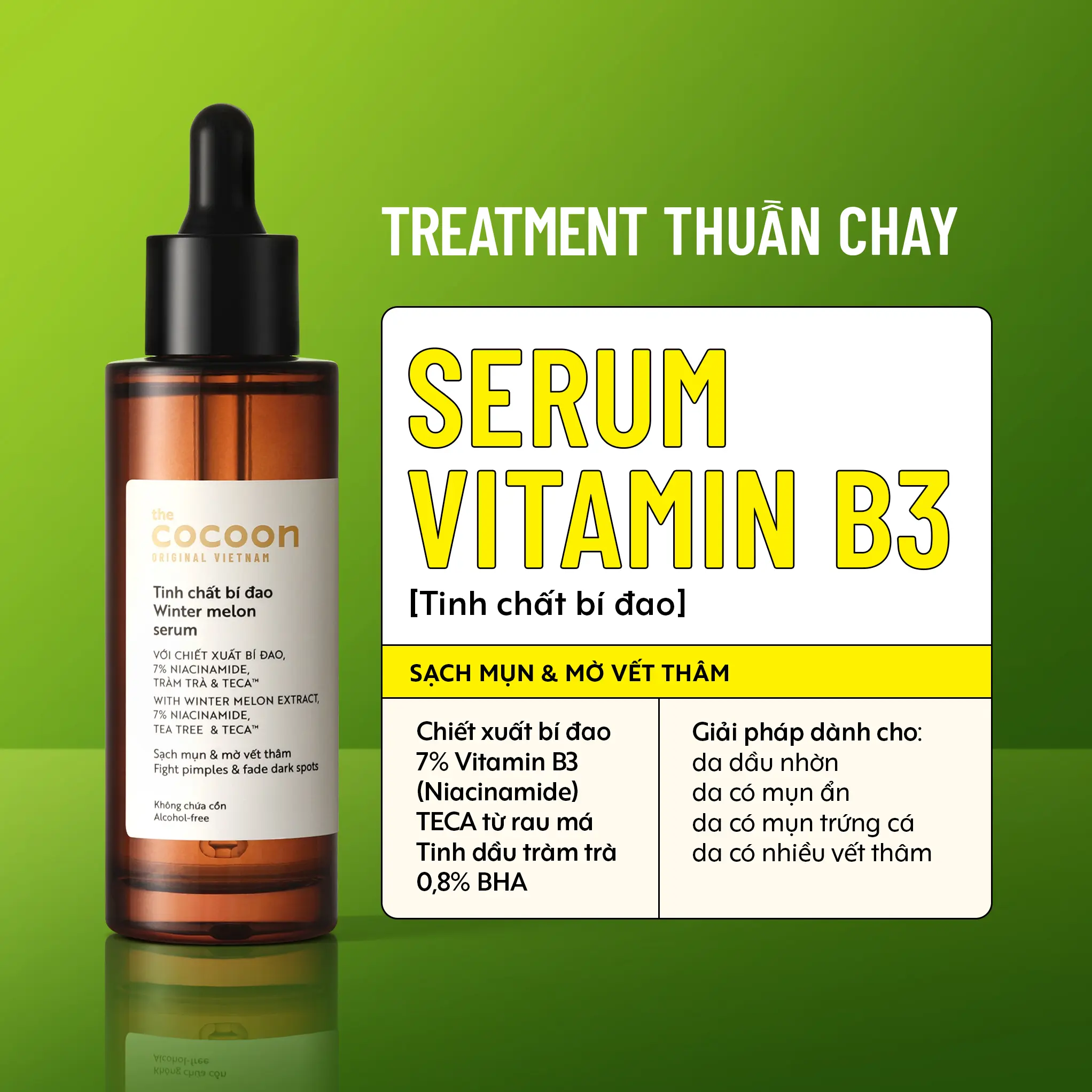 Tinh chất bí đao N7 (serum) 7% Niacinamide sạch mụn chuyên sâu & mờ vết thâm Cocoon 70ml | BigBuy360 - bigbuy360.vn