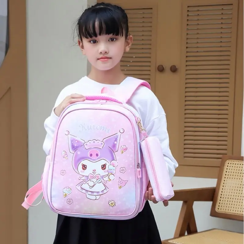 balo nu thoi trang balo nu đi hoc Bé gái Tiểu Học Lớp Một Và Hai Ba Lô Nhẹ Nhỏ Mềm Mại() 4