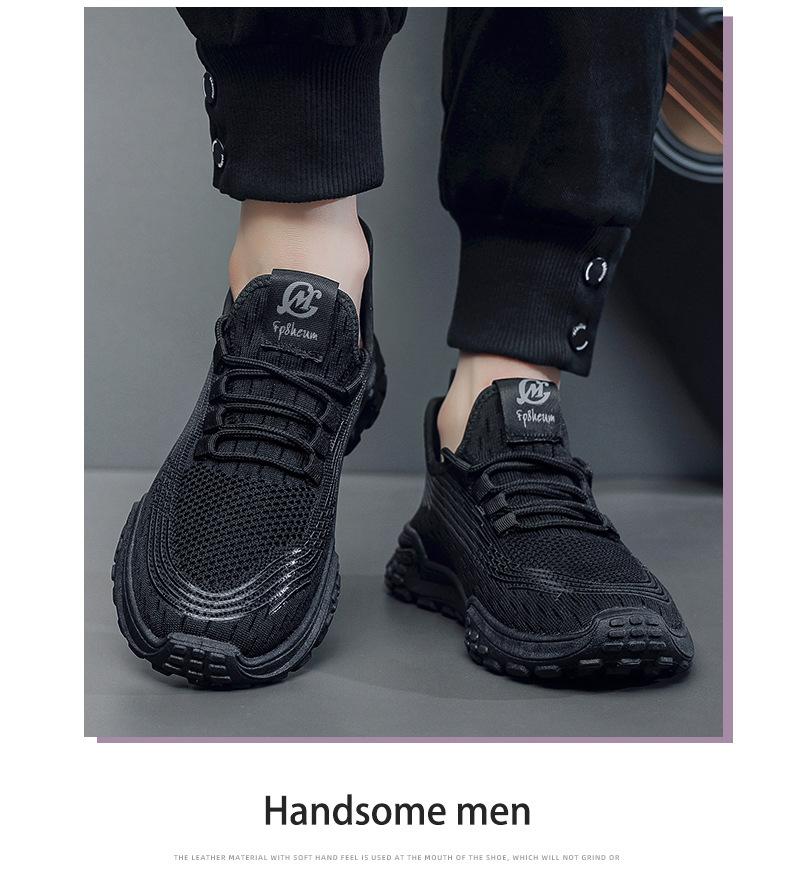 Product Introduction of Giày Flyknit Lưới Nam, Nhẹ Và Mềm, Đế Mềm, Thoáng Khí, Thích Hợp Cho Mùa Hè, Giày Thể Thao, Phong Cách Sinh Viên, Thoải Mái, Không Trơn Trượt, Giày Thường Ngày, Hàng Mới Về, 2024 12