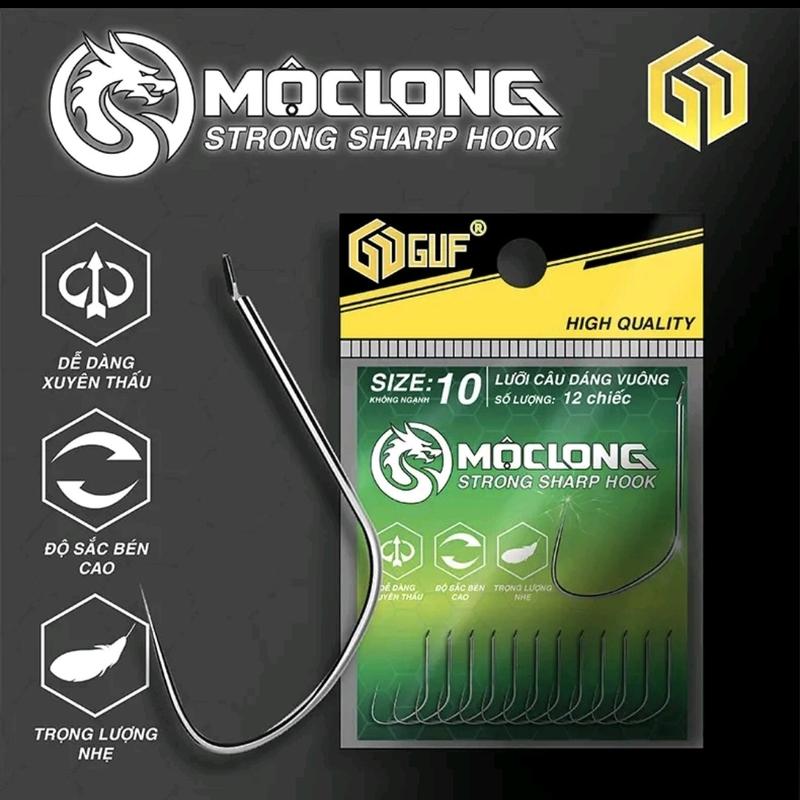 Lưỡi Câu GUF Mộc Long ( Dáng Vuông ) 0