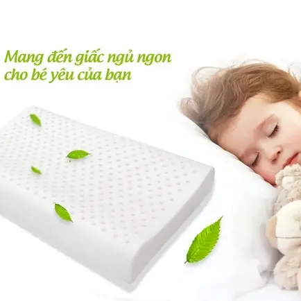 Gối cao su Olympia Contour lượn sóng 30x50x7x9cm