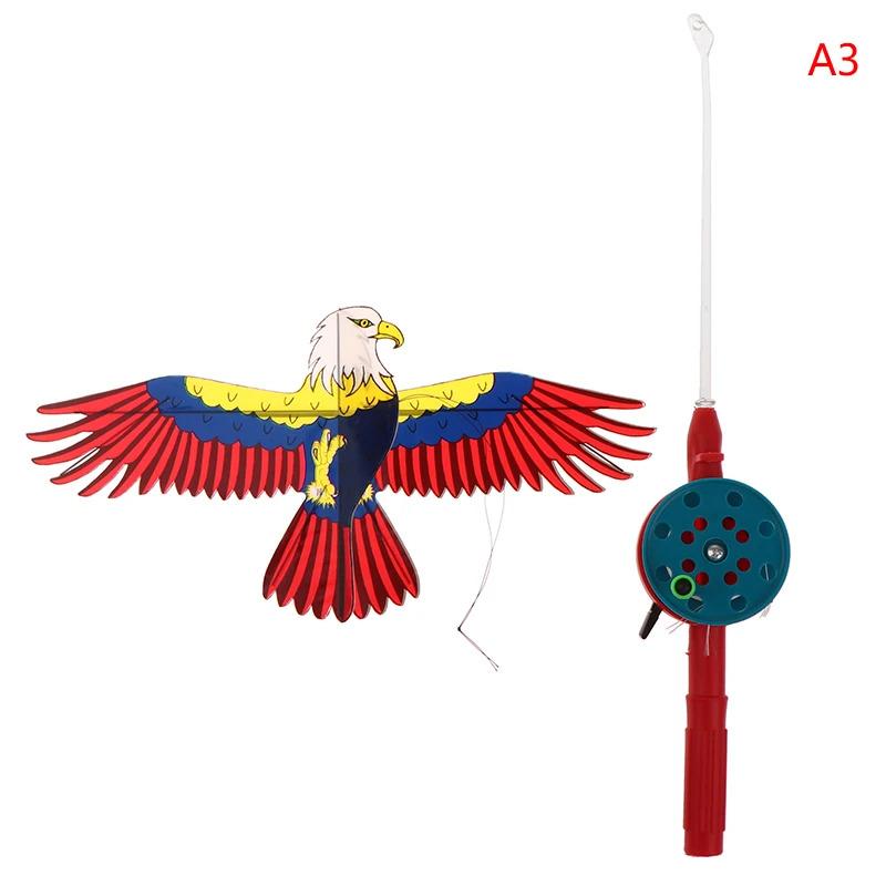 Product Introduction of Cartoon Children Kite Mini Plastic Toys Kite + 40cm Hand Brake Fishing Rod Outdoor Toys For Kids Gifts 22
