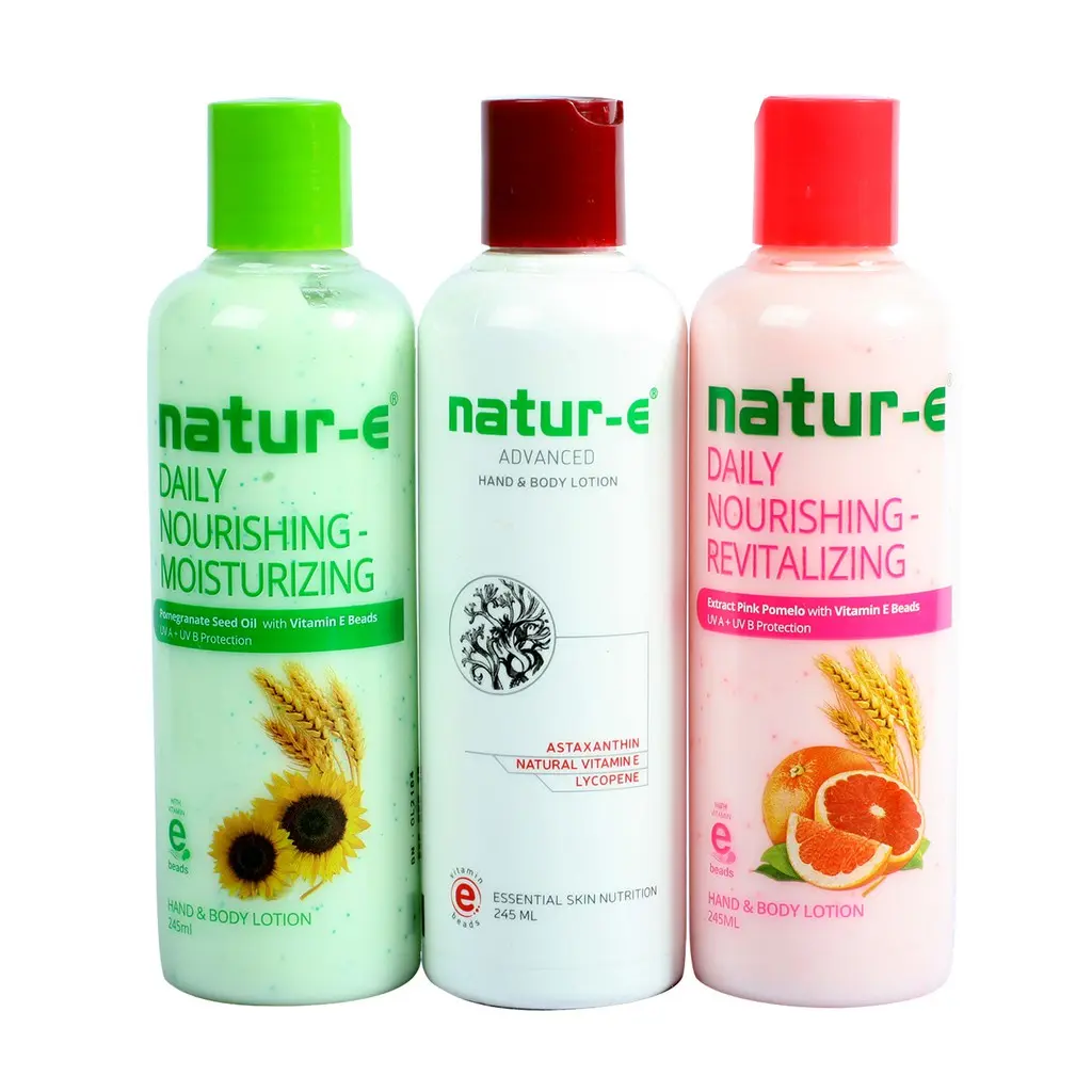 NATUR E Hand Body Lotion Revitalizing Pink | Moisturizing Hijau |  by foryour skincare a