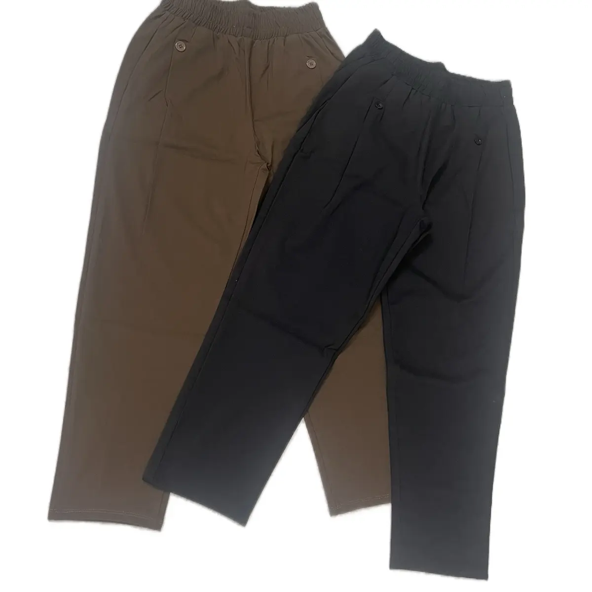 Quần Baggy nữ , cạp cao phối cúc kiểu cách mới mẻ . Quần công sở vải umi Hàn , co giãn , phong cách cho chị em