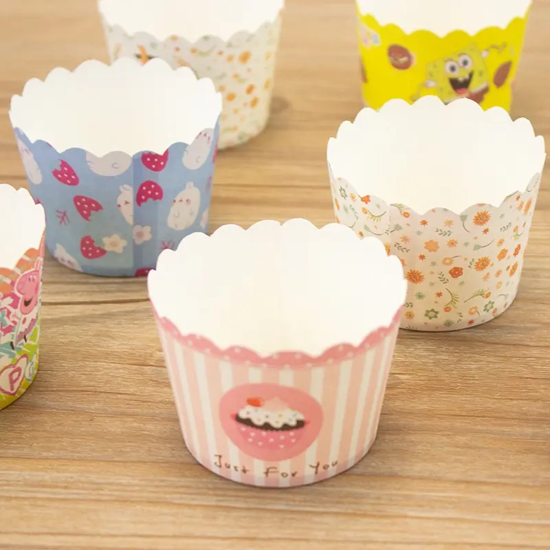Khuôn giấy cứng lót bánh Cupcake/ Muffin đáy 5cm, 7cm (50 cái) dùng được trong lò nướng, nồi chiên không dầu 4