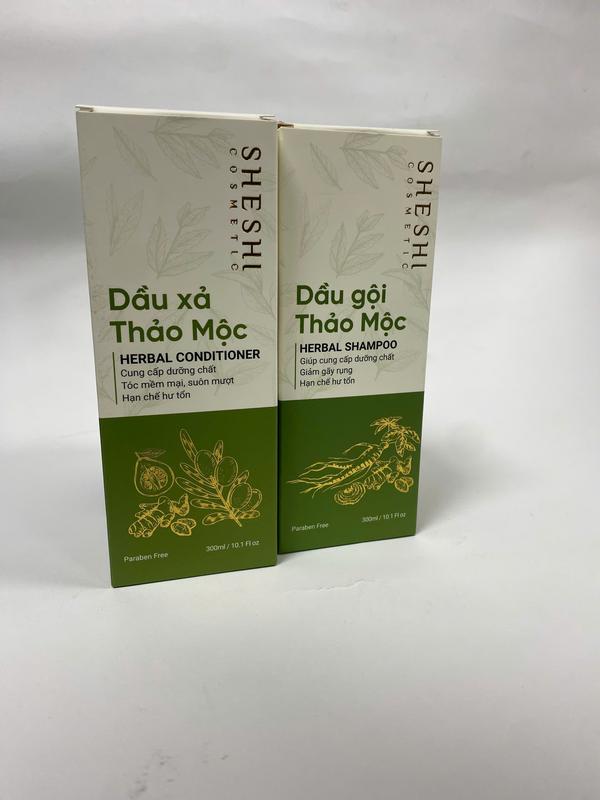 [SheShi x Hàn Trang] Combo Dầu Gội, Dầu Xả Thảo Mộc 300 ml,  Chăm sóc tóc, Nữ Gội Đầu 4