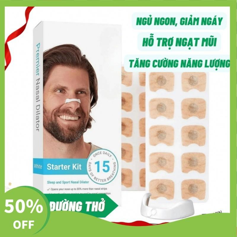 【COD】Miếng dán ngáy ngủ giảm ngáy thở oxy kẹp y Kẹp Mũi Nam Châm OxyBreathing 0