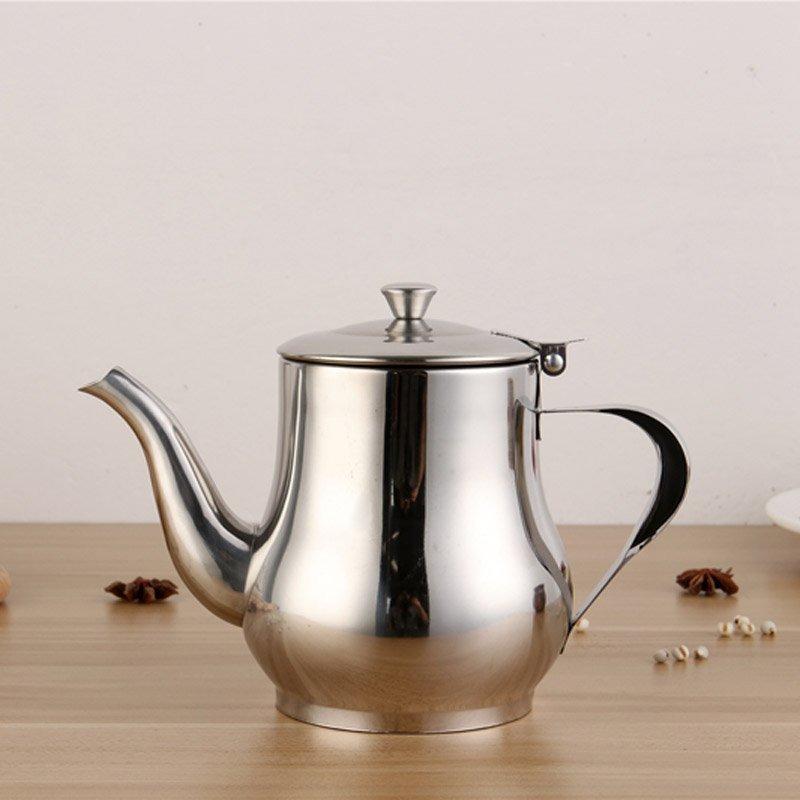 Ấm Pha Trà Eo Inox Phù Hợp Cho Quán Ăn, Quán Nước, Cà Phê Nhiều Dung Tích Lựa Chọn 6