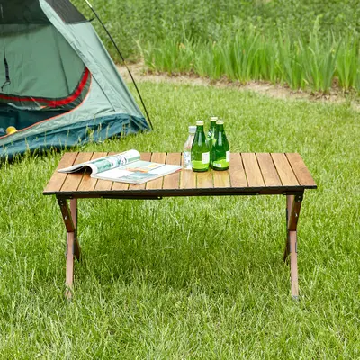 Camp Table Caddis Sports Heavy-Duty Roll-Top Camping Table