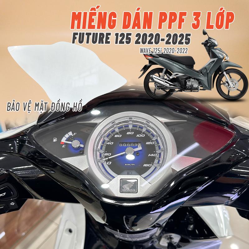 (Xem kỹ hướng dẫn) Miếng dán PPF cao cấp 3 lớp bảo vệ mặt đồng hồ xe Future 2020-2025 và Wave 125i 2020-2022  (Đủ dụng cụ để dán) Nhãn Dán Tem xemay Decal phụ kiện tpu crom