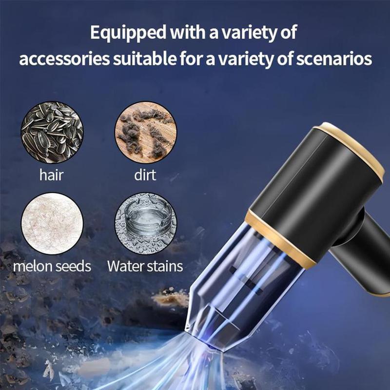 Car Vacuum Cleaner, 1 Count 5000PA Cordless Handheld Car Vacuum & Air Duster, Portable Wet & Dry Car Vacuum Cleaner with LED Light & Multi Nozzles for Car, Home, Pet 6