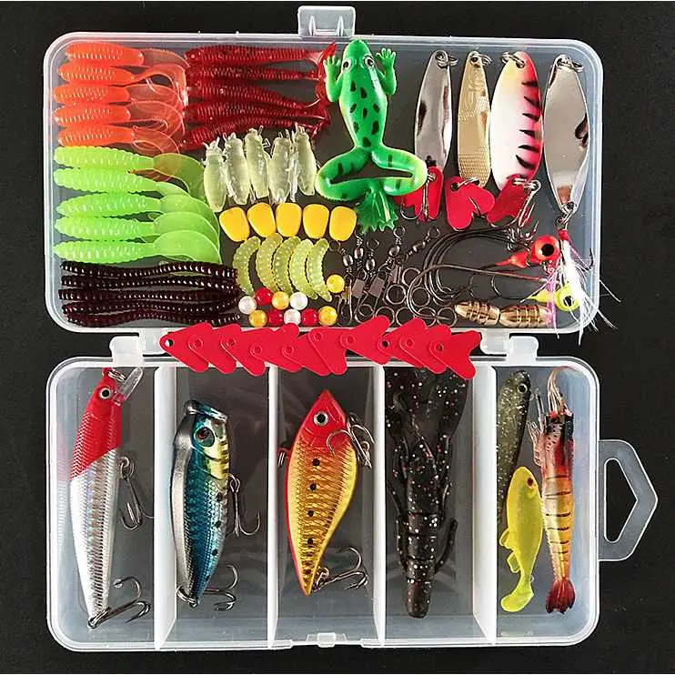 Umpan Casting 1 Box Lengkap 1 Set Umpan Catsing Gabus Soft Frog 1 Set Lengkap Umpan Casting Toman Umpan Casting Hampala Umpan Casting Gabus Ikan Laut 1