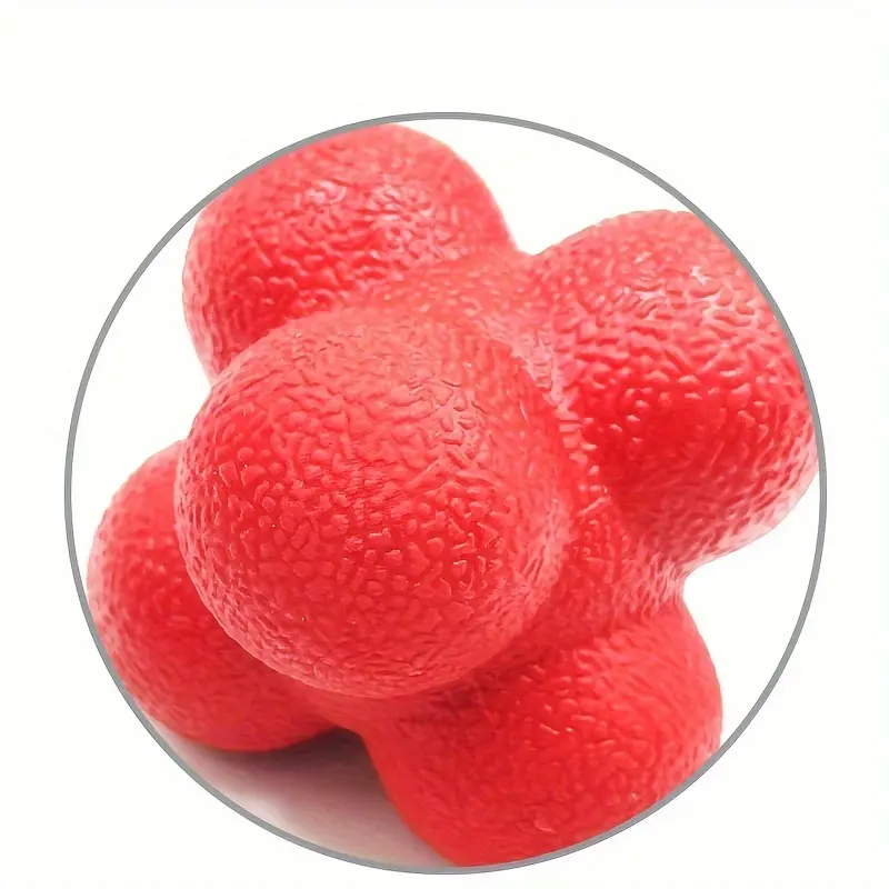3pcs Hexagonal Speed Training Balls, Sensitivity Response Elastic Balls, Natural Rubber Agility and Reflex Training, Various Colors, Suitable for Adults, Suitable for Independence Day, New Year, Labor Day, Father's Day, Teacher's Day 8