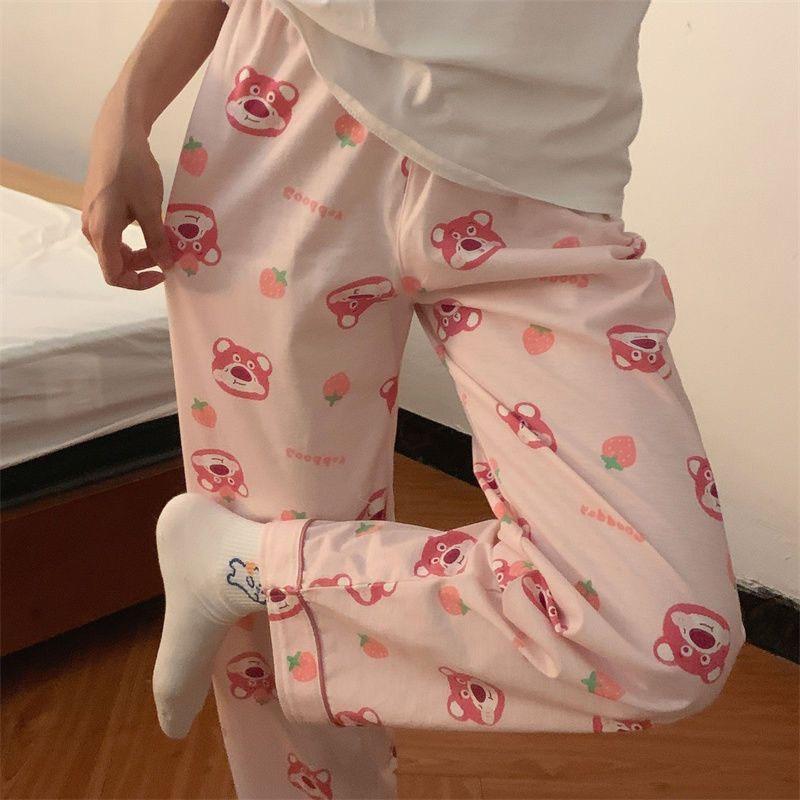 Quần Thun họa tiết hoạt hình mặc ở nhà đáng yêu vui nhộn Women Quần Ngủ 1