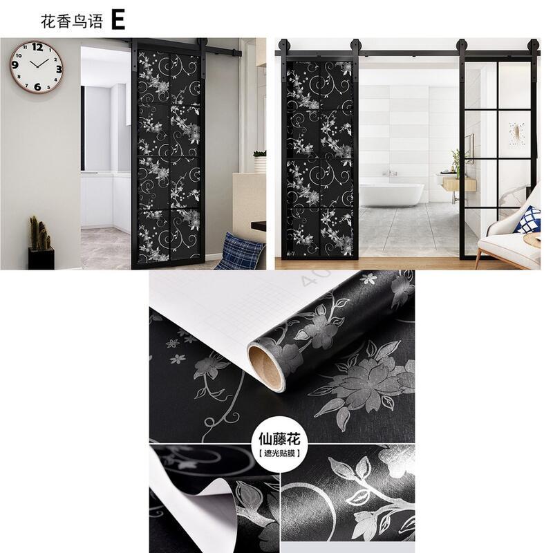 Product Introduction of black opaque self-adhesive shading sun UV protection window film glass sticker Decor Decorative 8