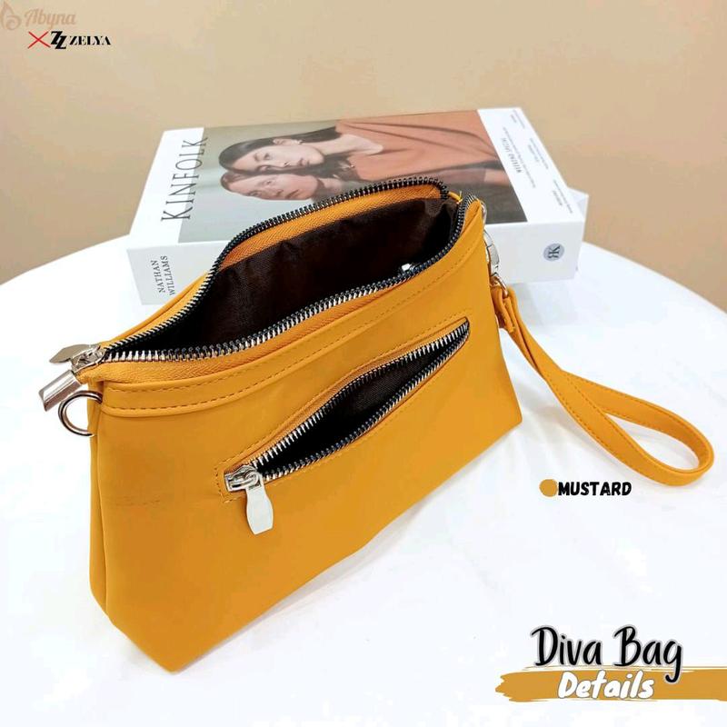 (ZELYA) DIVA BAG BY ZELYA, Tas Selempang 2in 1 bisa sling bag, hand bag tas selempang wanita simpel local  bag bags 4