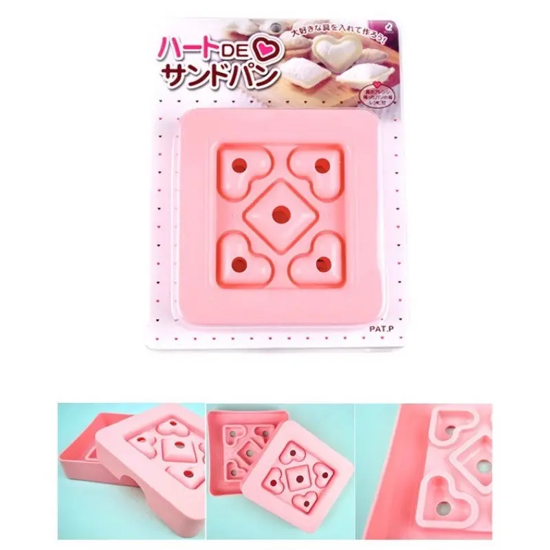 Cetakan roti sandwich mold bentuk hati love kecil