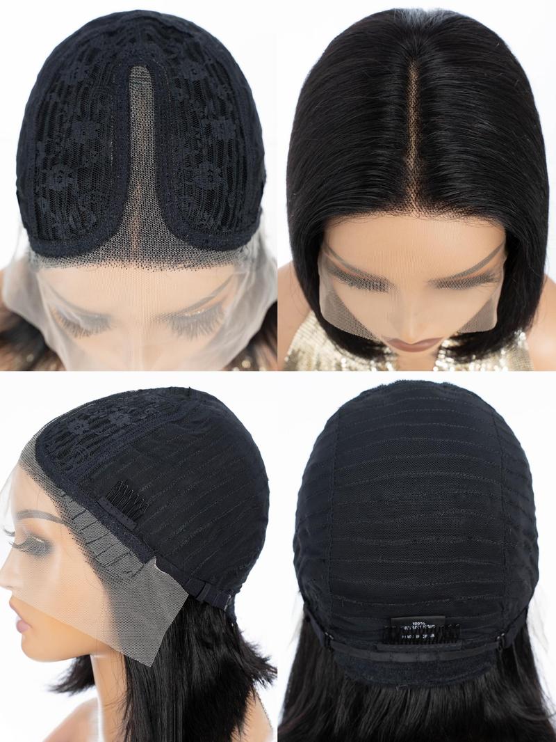 Product Introduction of 14 Inch Short Bob Wigs for Women, Gorgeous Fluffy Wigs without Bangs, Human Hair Wigs for Party, Daily Use 6