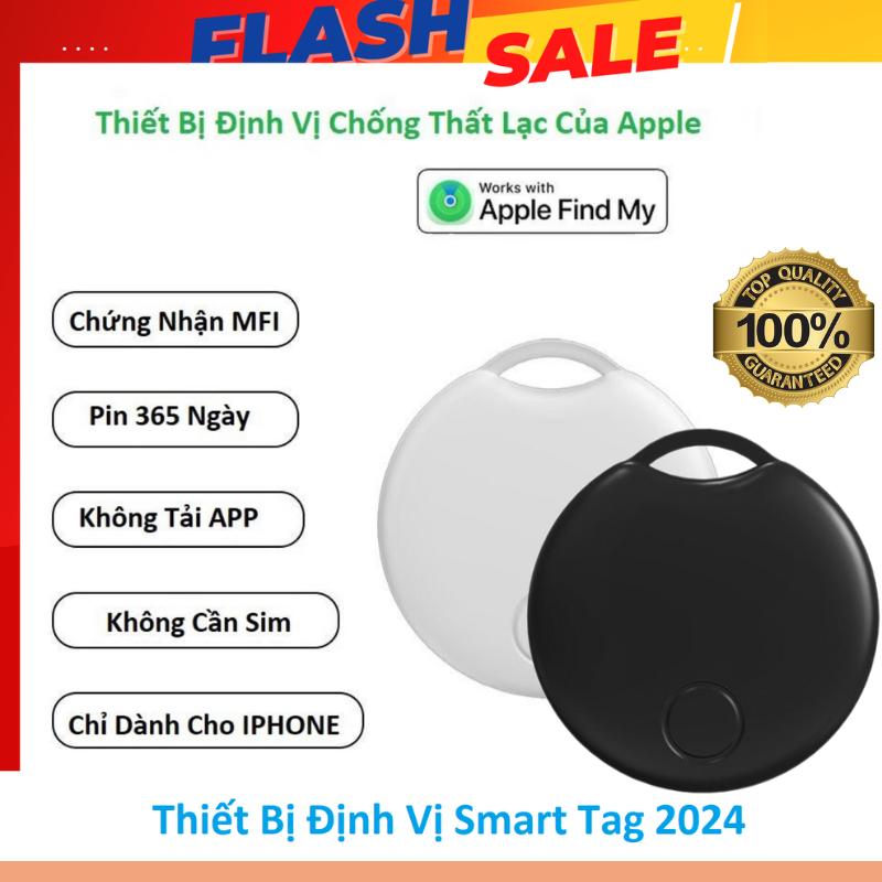 Thiết Bị Định Vị GPS Smart Tag Chuẩn MFI dành cho thiết bị IOS - Theo Dõi Ô tô, Xe Máy, Vali, Chó Mèo,...- Không Sử Dụng Sim - Pin 6-12 tháng Có Thể Thay chip