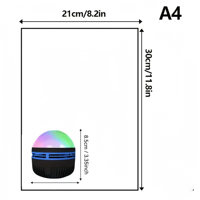 LED Projector Light, USB Powered RGB Night Light Projector with Remote Control, Novelty Lighting for Bedroom & Living Room Decoration, Home Video Projector, WiFi Smart Projector, LED Projector Lamp 8
