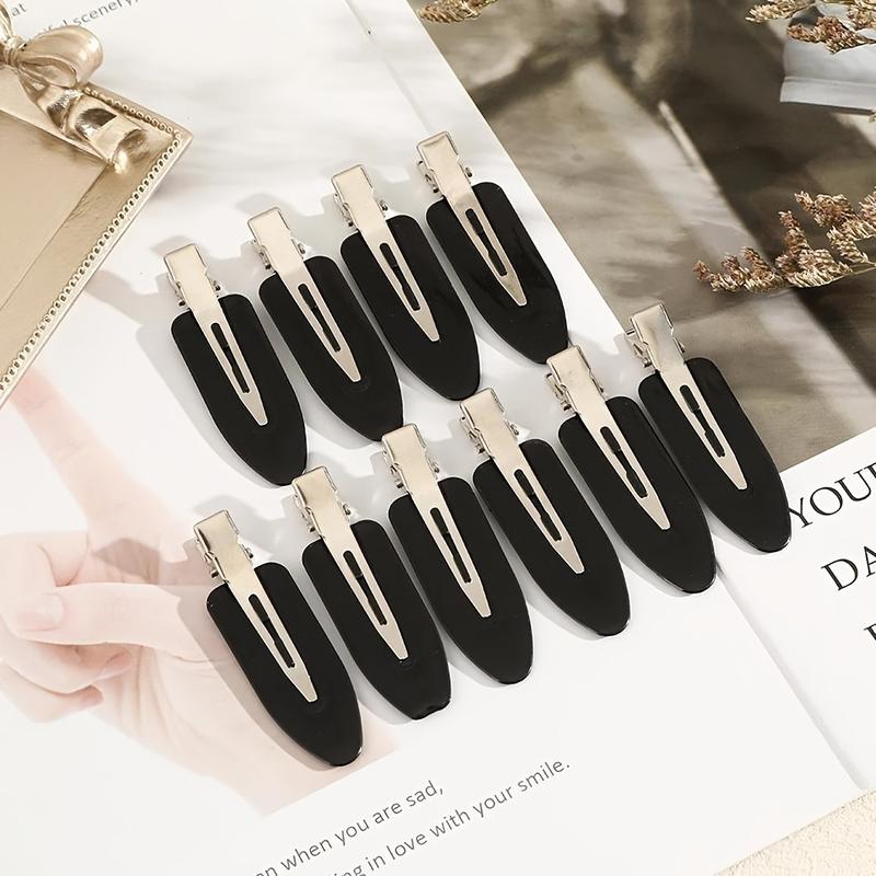 10pcs Minimalist Easy-to-Use Solid Color Hair Clips for Smooth Styling & Taming Flyaways, No-Crease Design 3