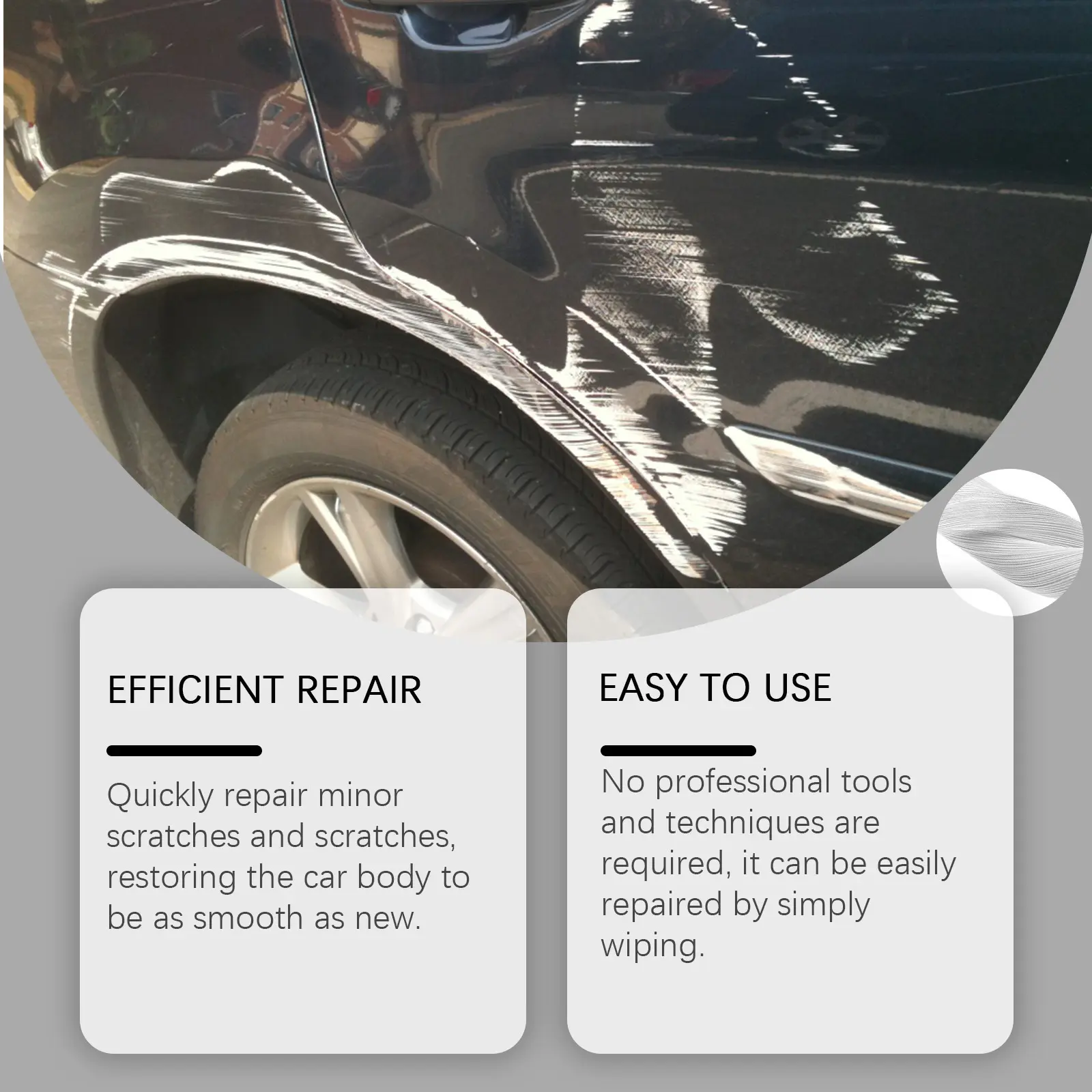 [Carno Shop] Car Marking Removal Cloth Car Paint Scratch Scratch Polishing Repair Portable Cleaning Decontamination Cloth