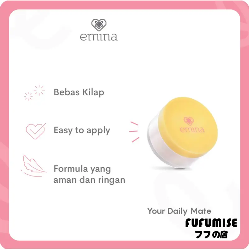 FUFUMISE | EMINA Daily Matte Series | Loose Powder 20g | Compact Powder | BB Cream | Bedak Tabur | Bedak Padat | BPOM Wajah Foundation 2