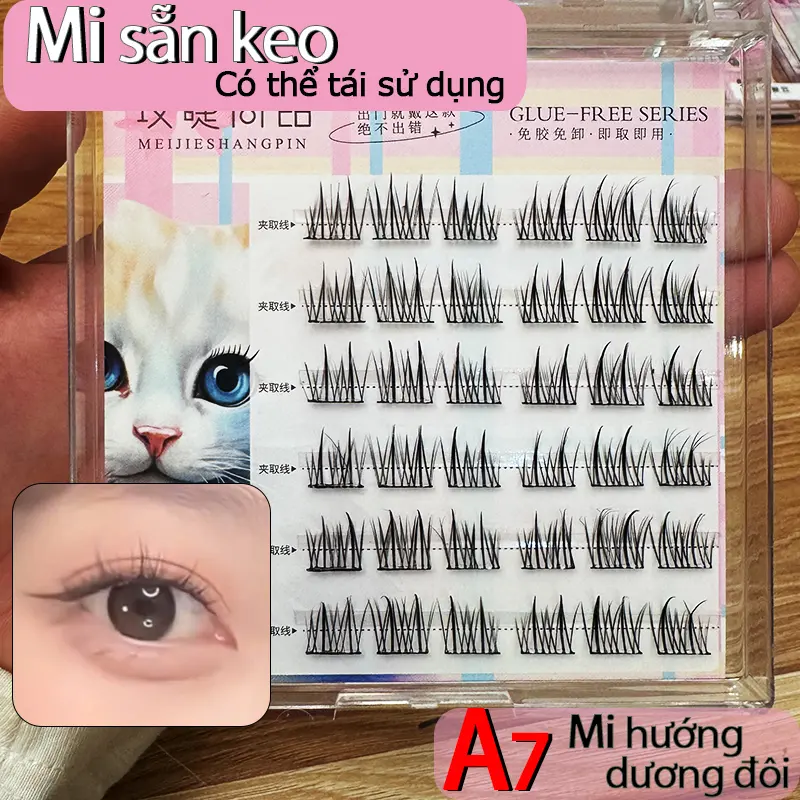 Lông Mi Giả, Lookme Star, Keo Dán, Cong Chữ C, Mịn, Có Thể Tái Sử Dụng, Thiết Kế Tinh Xảo Trang Điểm Việt Nam, Thích Hợp Cho Những Người Dùng Muốn Tạo Cảm Giác Mắt Quyến Rũ, Hiệu Ứng Cong Tự Nhiên, Có Thể Sử Dụng Nhiều Lần, Hiệu Suất Chi Phí Cao 8