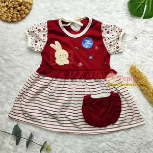 Pepi Jr - Dress bayi perempuan 0-1 tahun / baju anak perempuan lucu murah Planet Kidz Ra-10