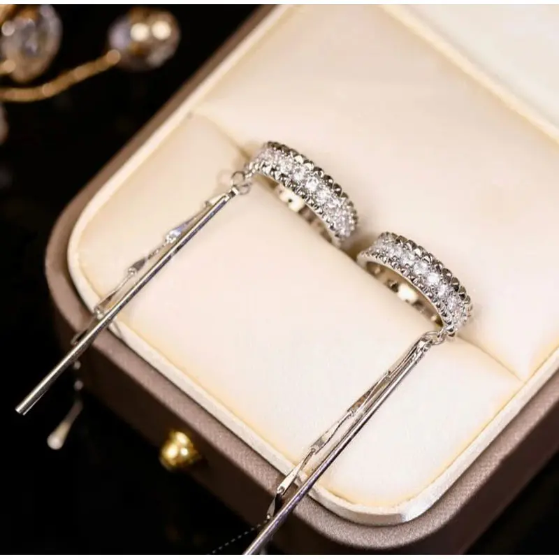 JOY A06 - Anting Wanita Klip C Tanpa Tindik Anting Pesta Clip Earring 2