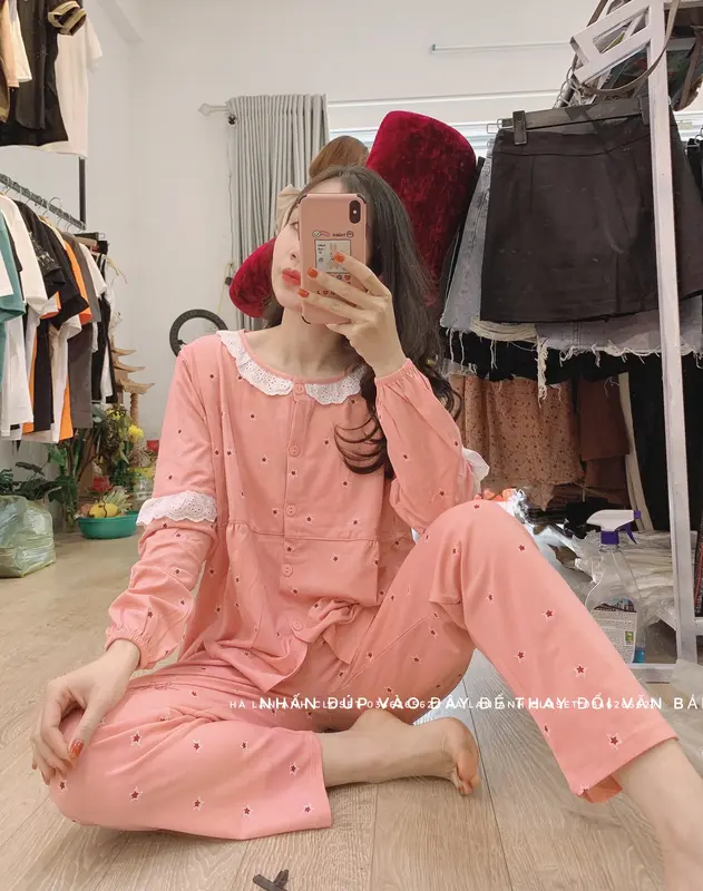 Bộ Thun cho Bầu và Sau Sinh hình sao cute 0