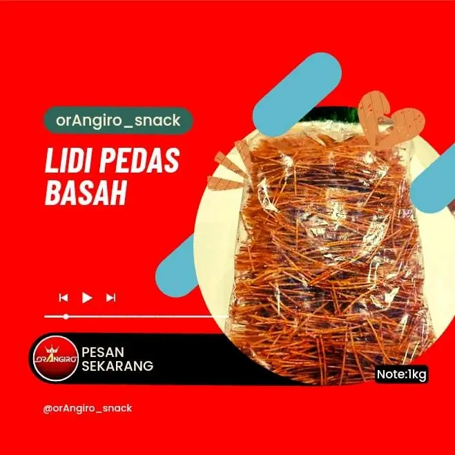 ( COD ) Mie Lidi / Mie Biting /1Kg Food