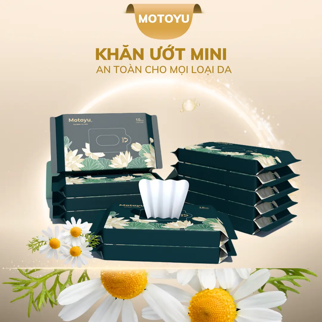 [Motoyu- 10 GÓI ] Khăn Ướt Du Lịch Đa Năng Mềm Mịn, Siêu Dai, Tiện Lợi, An Toàn, Không Chất Tẩy Trắng Voi 10  bich khă nuot khongmui giấy  khai  sinh  cho  bé