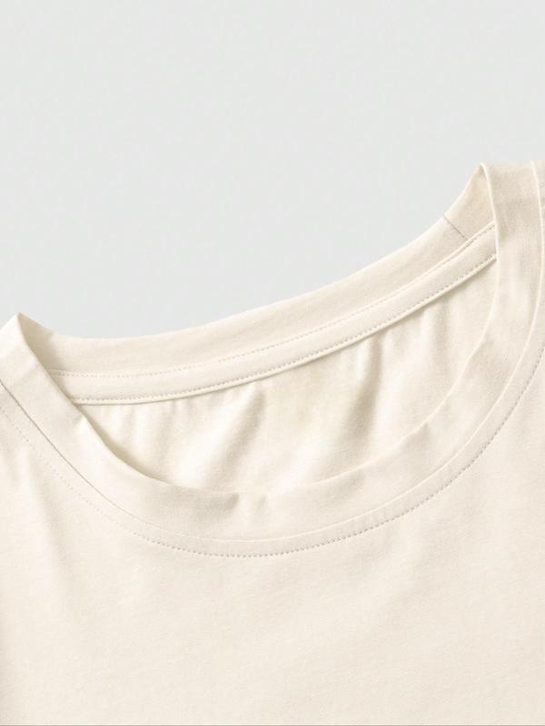 Men's Regular Fit Round Neck Drop Shoulder Graphic Tee, Summer Clothes Creative Print Crew Neck Short Sleeve T-shirt for Summer, Fashion Casual Men's Clothes for Daily Wear 4
