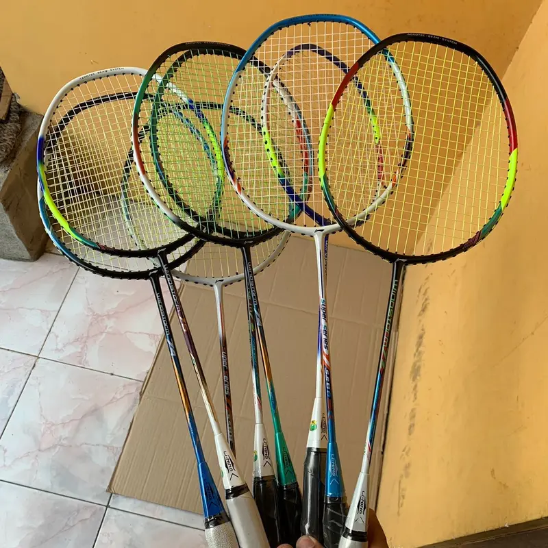 [23LBS] RAKET BADMINTON LINNING/YONEX 2 RAKET 1 TAS 1 SHUTLEKOCK BONUS 2 GRIP 2