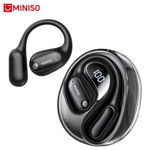 MINISO MS190 Auriculares inalámbricos de diseño abierto, Calidad de sonido HiFi, Auriculares inalámbricos para música, Auriculares para juegos, Cómodos para usar, Control táctil, Micrófono incorporado, Audio