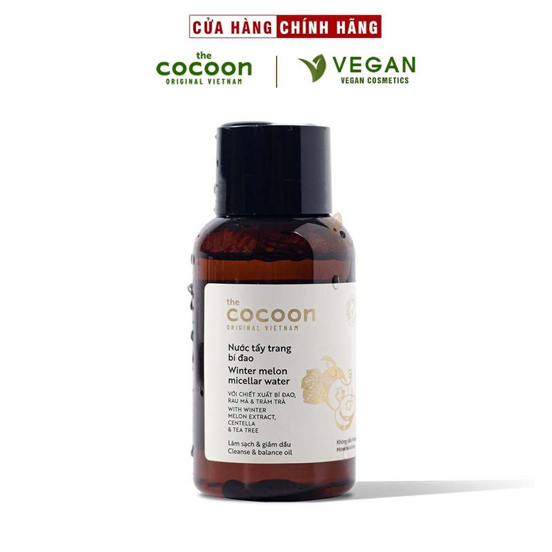 Nước tẩy trang bí đao cocoon 140ml thuần chay sạch bụi bẩn và dầu thừa da mụn Cosmetic Serum