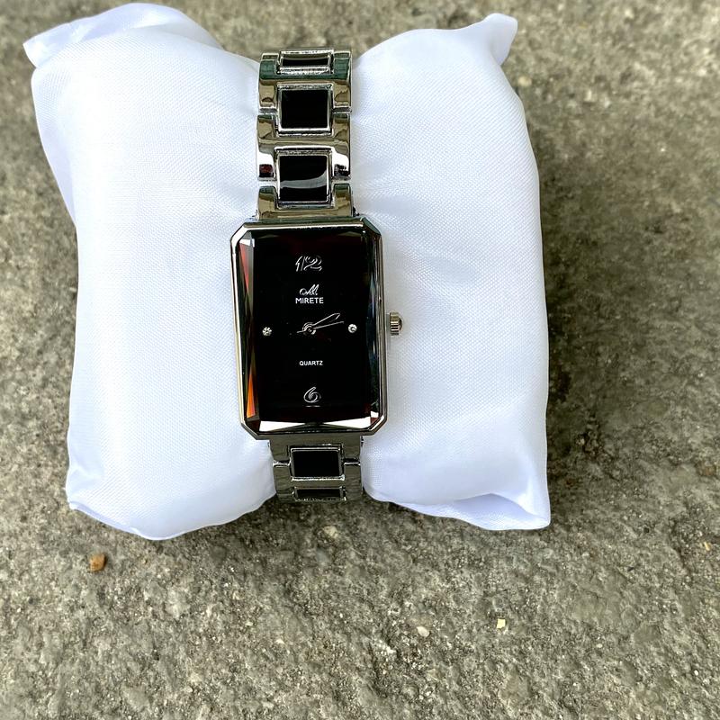 Mirete Jam Tangan Wanita Persegi Analog Rantai Keramik Bahan Stainless Jam Cewek Best Seller Mewah Santai Bisnis Watches 4