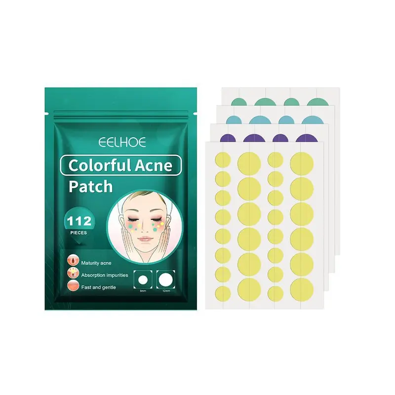 144pcs/112pcs/96pcs Acne Patch Colored Pimple Stickers Invisible Pimple Marks Acne Patch13 4