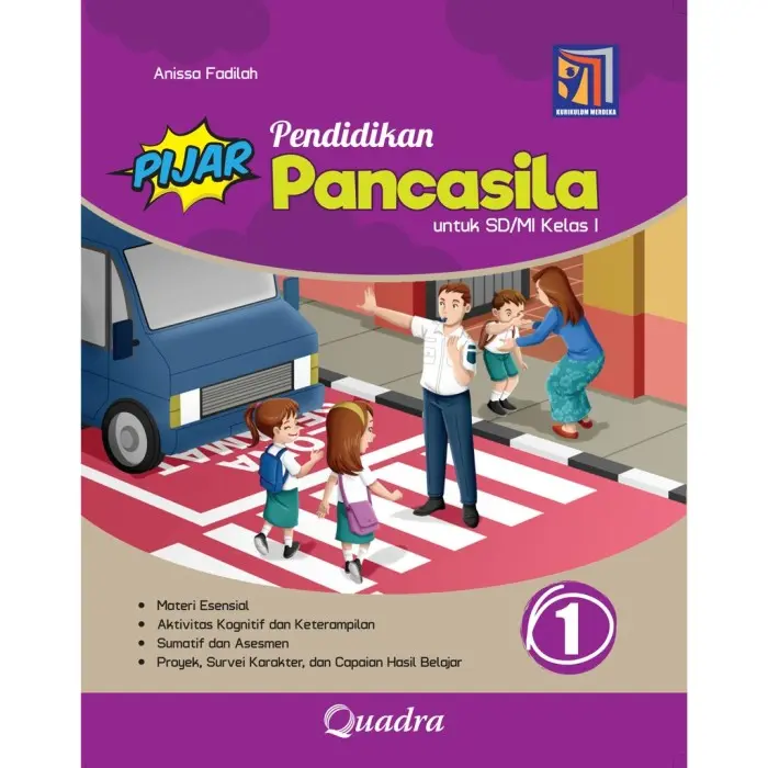 BUKU PIJAR PENDIDIKAN PANCASILA SD KELAS 1, 2, 3, 4, 5, 6 KURIKULUM MERDEKA PENERBIT QUADRA 0