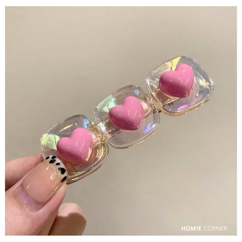 Cặp tóc hồng nhiều hình thù cực nữ tính, dễ thương - T03 8